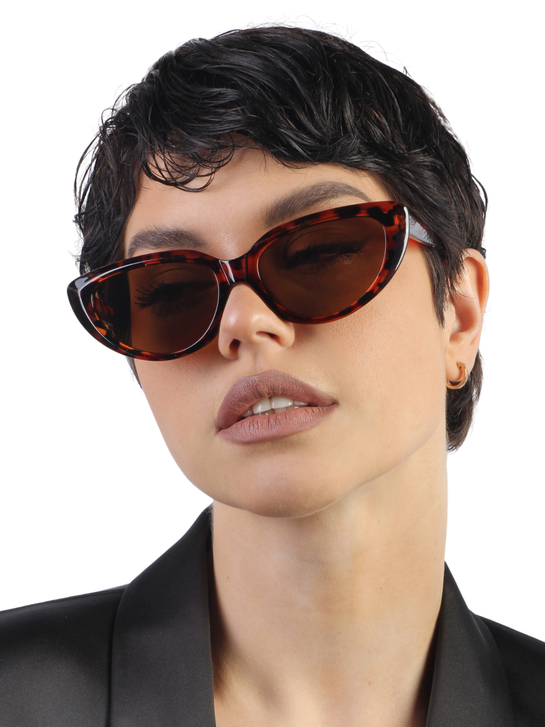 Солнцезащитные очки женские Pretty Mania ANG502-1, коричневые