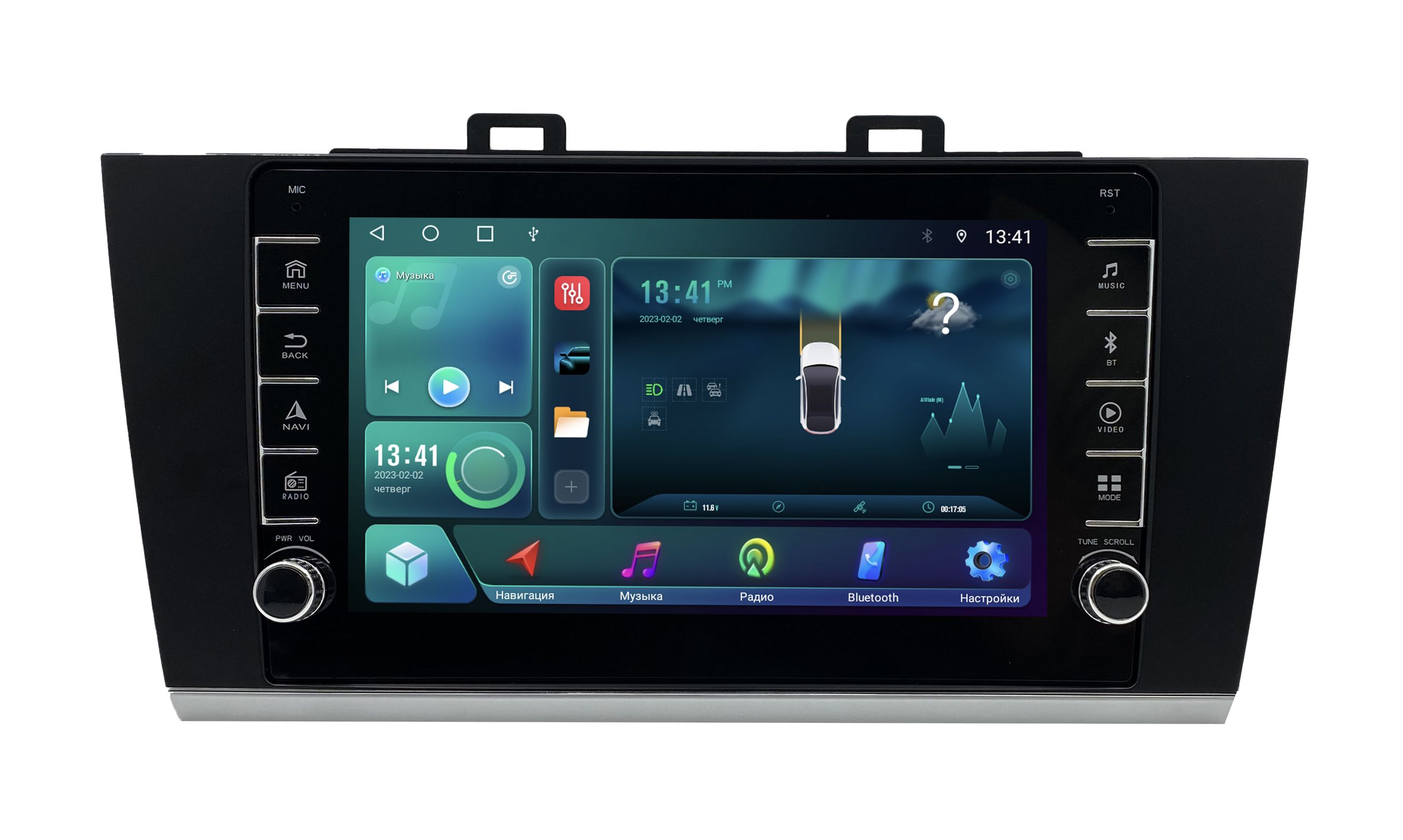 Штатная магнитола ANDROID Subaru Outback BS 5 2014-2017 Android 12 216 GB с крутилк 2076300₽