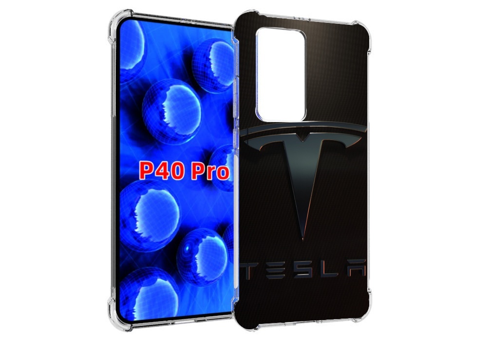 

Чехол MyPads tesla тесла 3 для Huawei P40 Pro противоударный, Прозрачный, Tocco