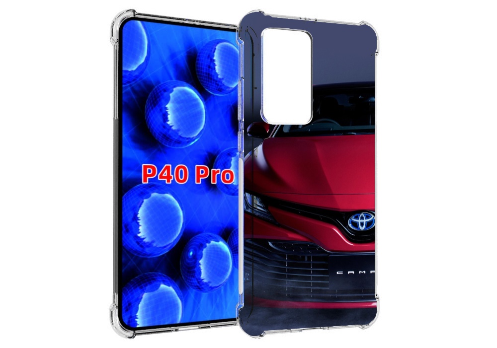 

Чехол MyPads toyota тоиота 1 для Huawei P40 Pro противоударный, Прозрачный, Tocco