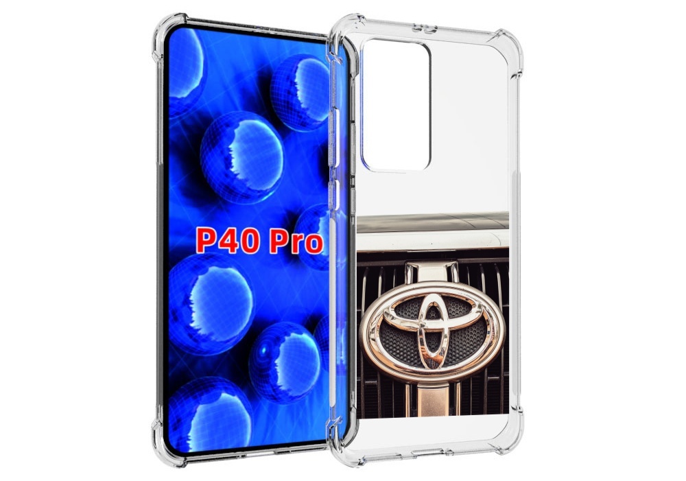 

Чехол MyPads toyota тоиота 3 для Huawei P40 Pro противоударный, Прозрачный, Tocco