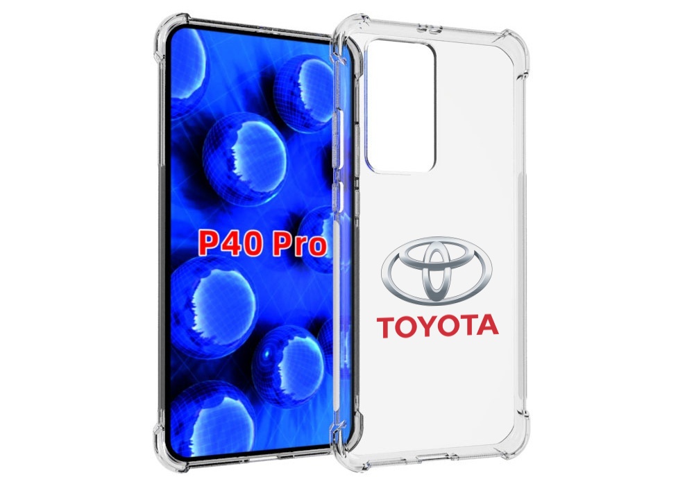 Чехол MyPads toyota-тои?ота-4 мужской для Huawei P40 Pro противоударный