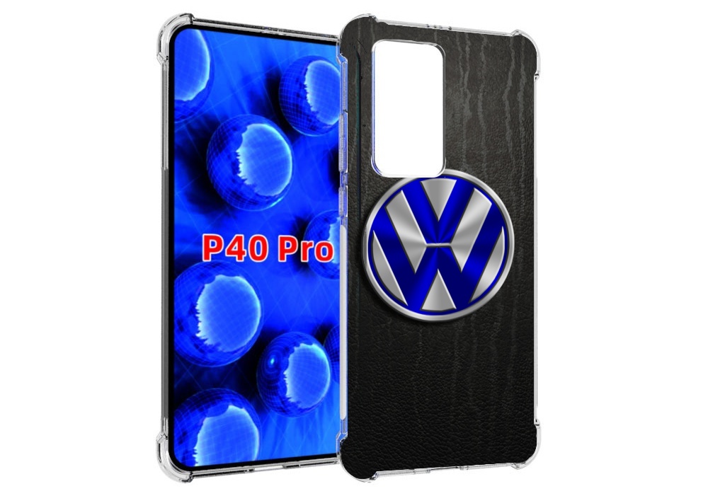 

Чехол MyPads volkwagen-фольксваген-3 для Huawei P40 Pro противоударный, Прозрачный, Tocco