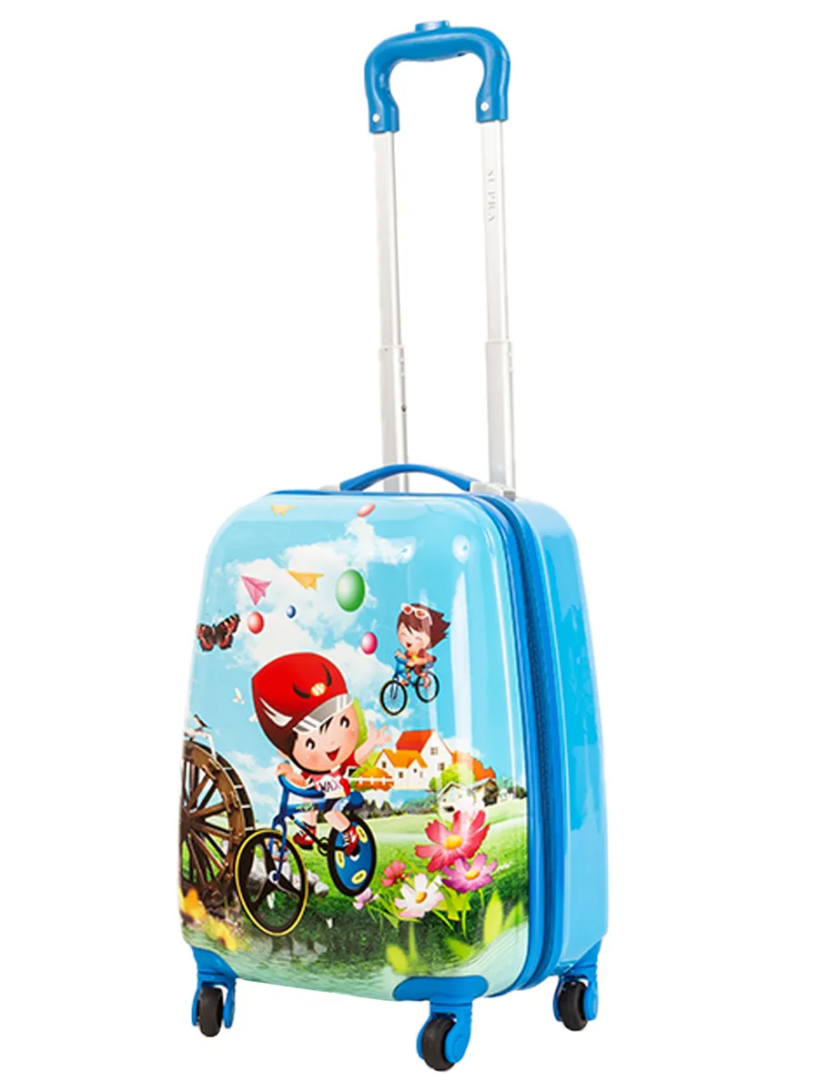 Чемодан Supra Luggage STS-1005-B, Little cyclist