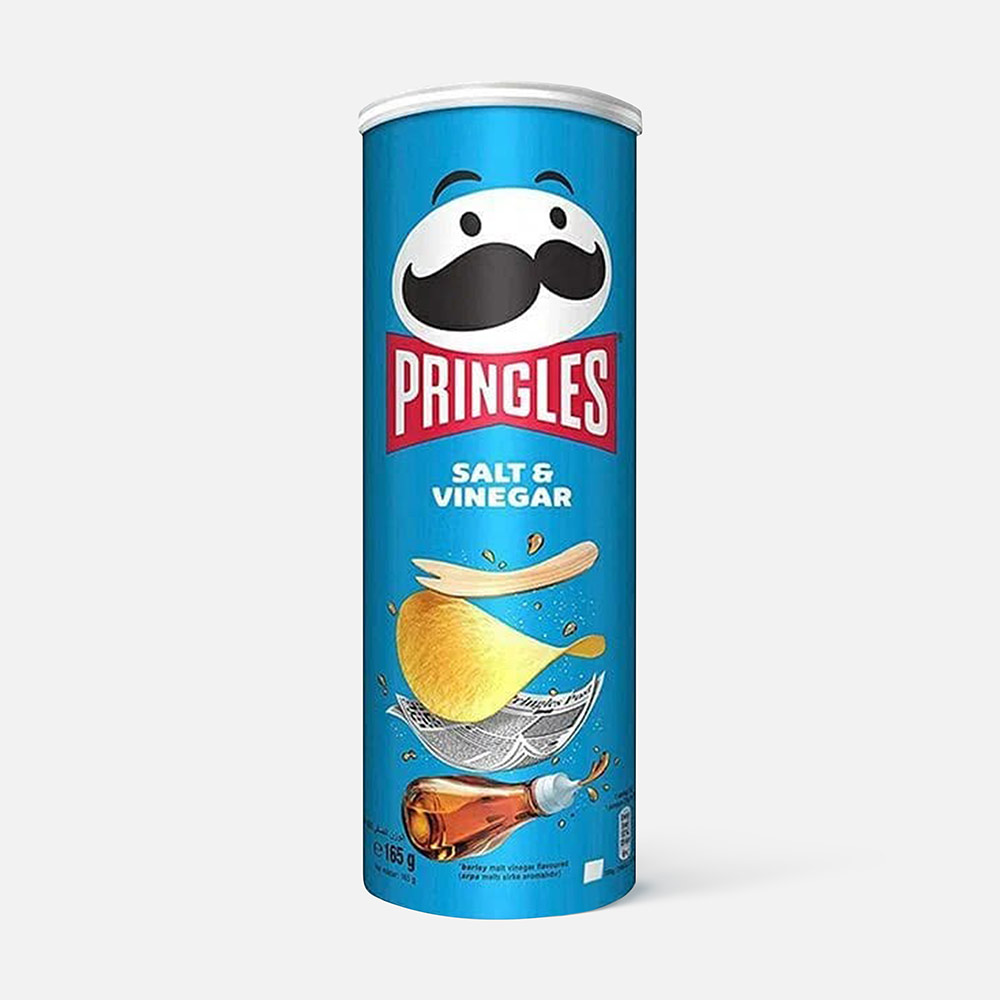 Чипсы Pringles, соль и уксус, 165 г