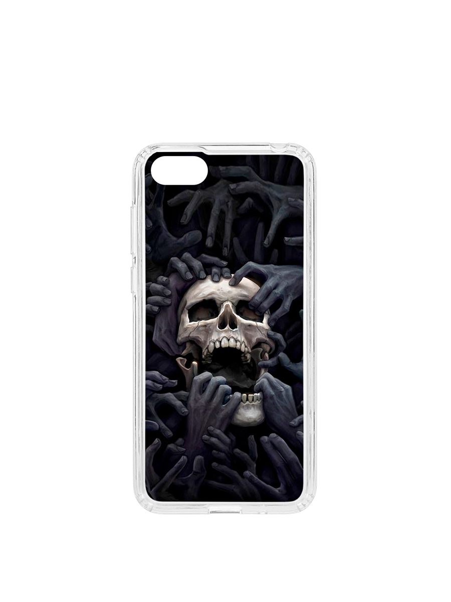 фото Чехол на huawei honor 7a kruche print skull hands кruче