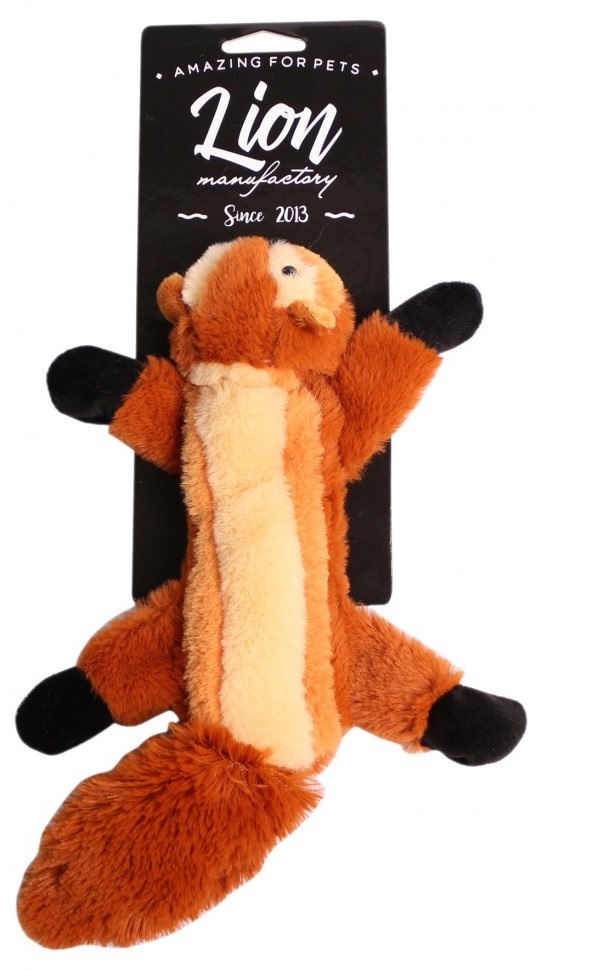 Мягкая игрушка для собак Lion Лесная добыча Барсук, коричневый, 33 см