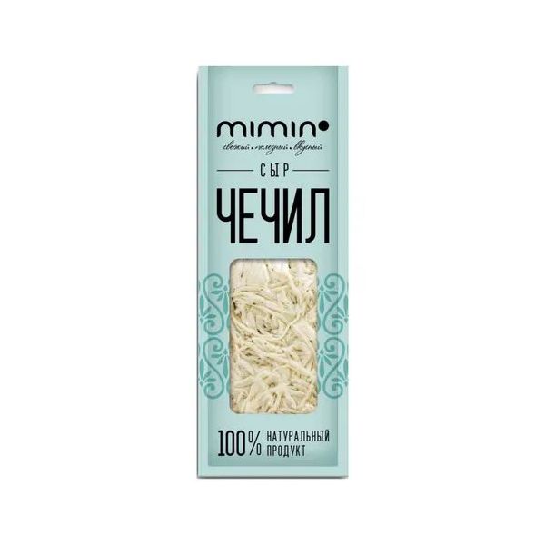 фото Сыр mimin чечил паутинка с укропом и чесноком 40% 80 г