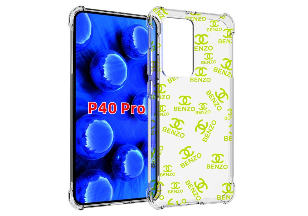 

Чехол MyPads Белый-Бензо для Huawei P40 Pro противоударный, Прозрачный, Tocco