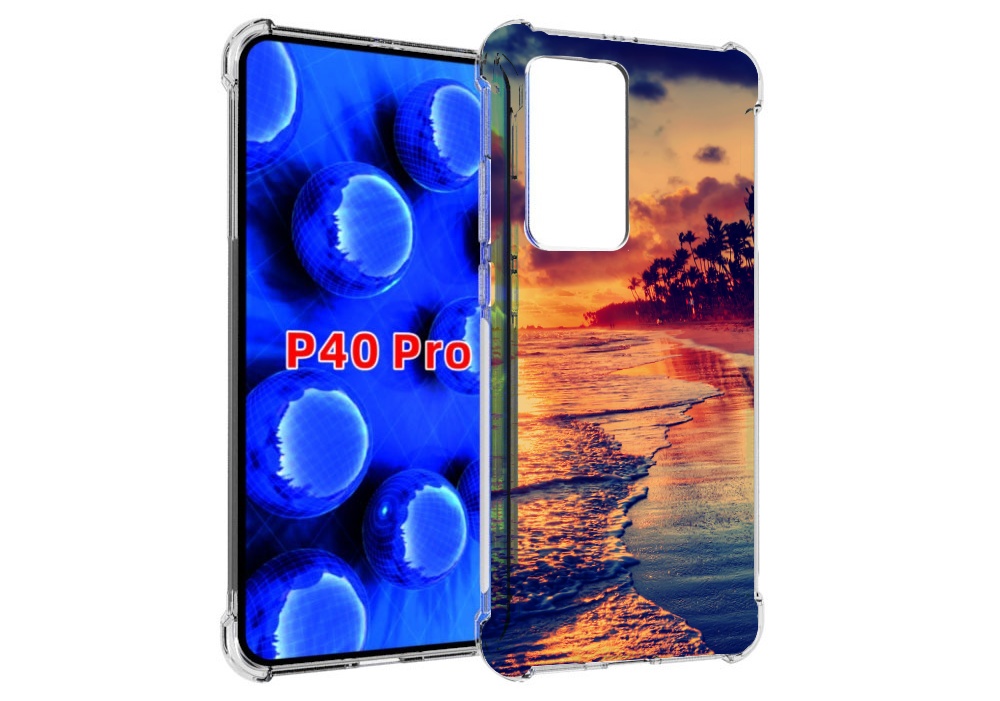 

Чехол MyPads Берег для Huawei P40 Pro противоударный, Прозрачный, Tocco