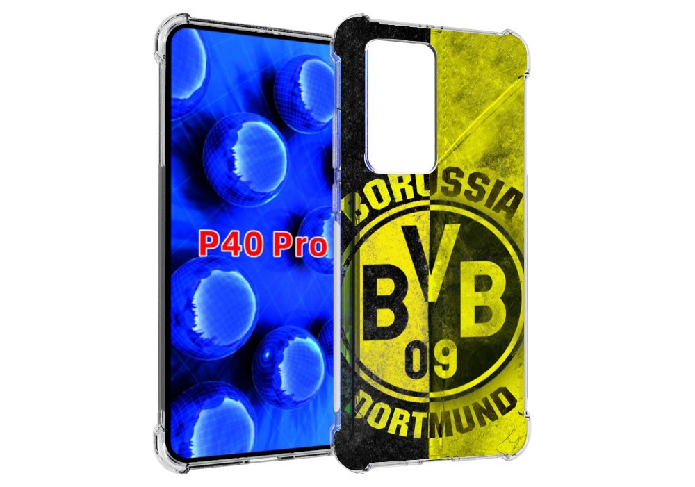 

Чехол MyPads Боруссия мужской для Huawei P40 Pro противоударный, Прозрачный, Tocco