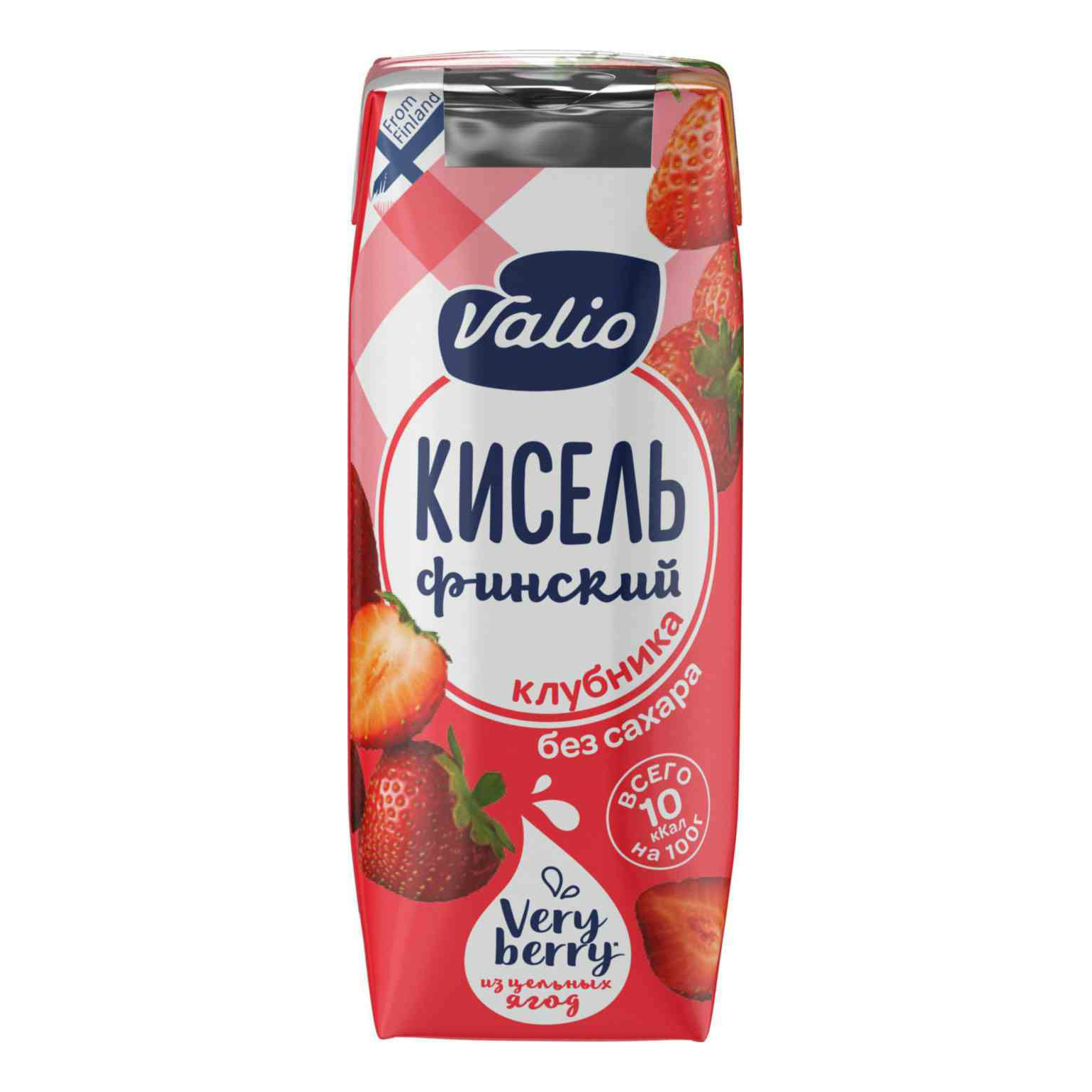 

Кисель Valio с клубникой и виноградом 250 г