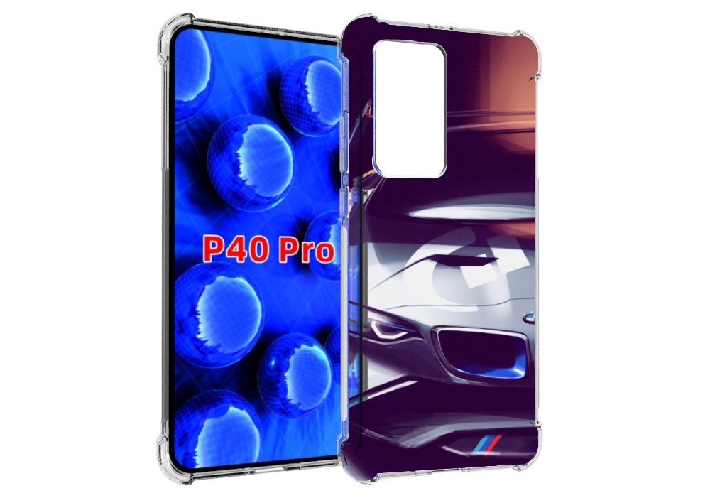 Чехол MyPads Бэмвэ мужской для Huawei P40 Pro противоударный
