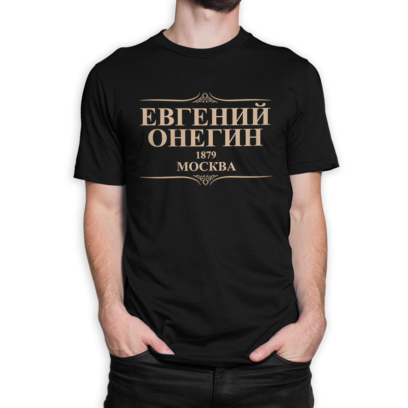 фото Футболка мужская dream shirts евгений онегин 31645022 черная m