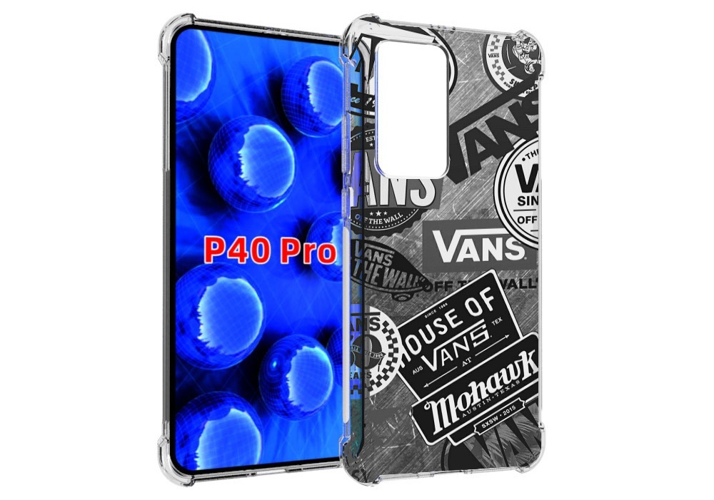 

Чехол MyPads Ванс-постер для Huawei P40 Pro противоударный, Прозрачный, Tocco