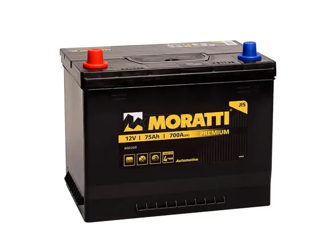 

MORATTI 575320032 АКБ Asia 75 А/ч о.п. Moratti ток 700 260 х 173 х 225