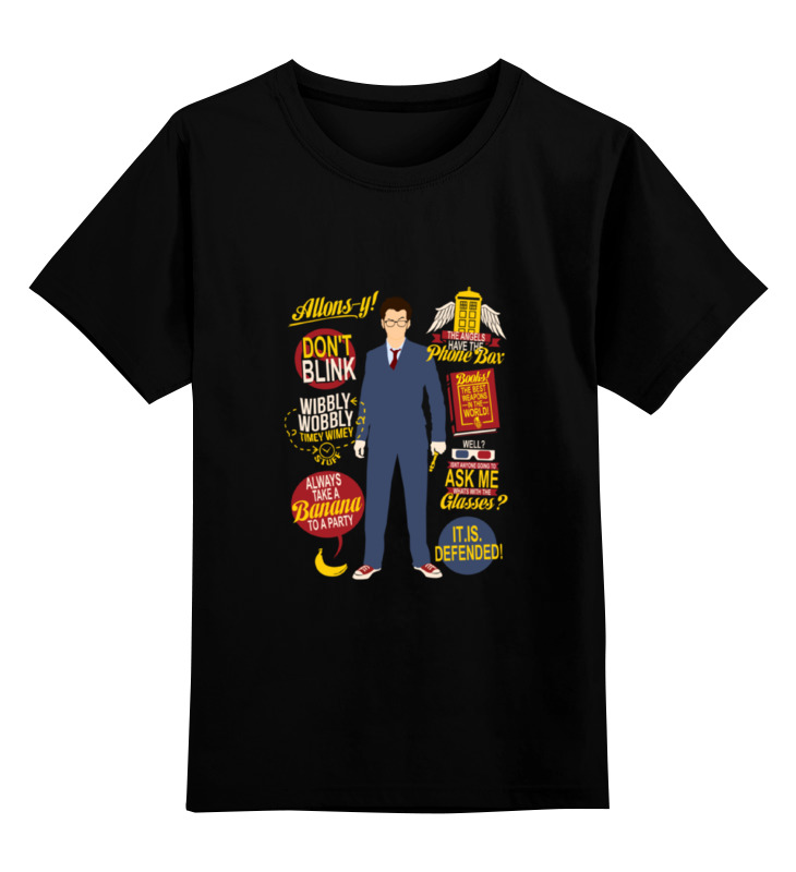 

Футболка детская Printio Doctor who цв. черный р. 128, Doctor who