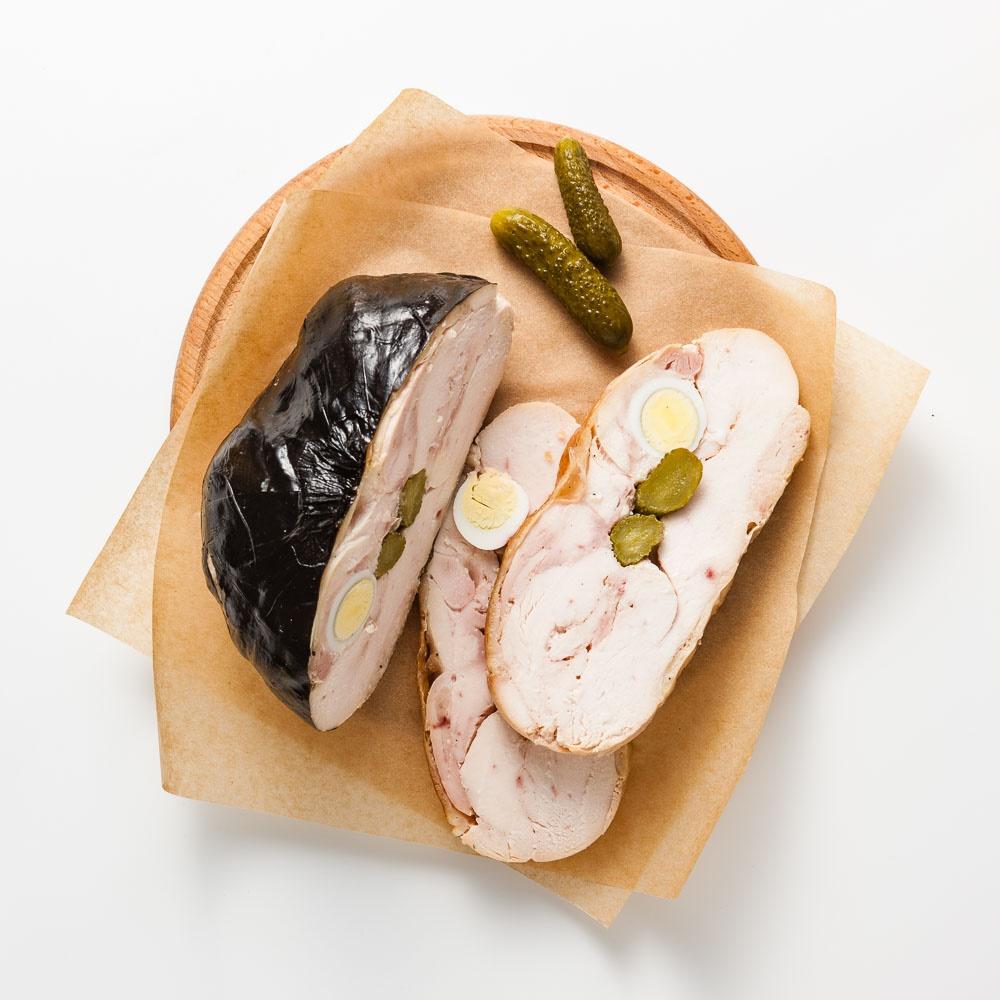 

Буратто Базилик из курицы, с перепелиными яйцами и корнишонами, 280-300 г