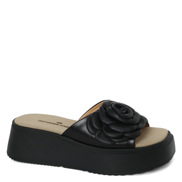 

Шлепанцы женские Giovanni Fabiani S23724 черные 40 EU, Черный, S23724