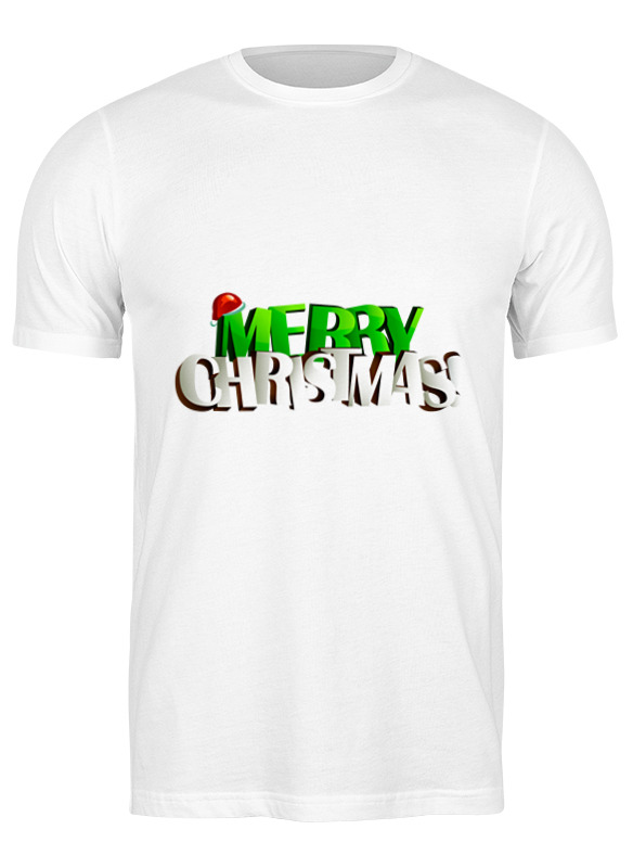 

Футболка мужская Printio Merry christmas белая S, Белый, Merry christmas
