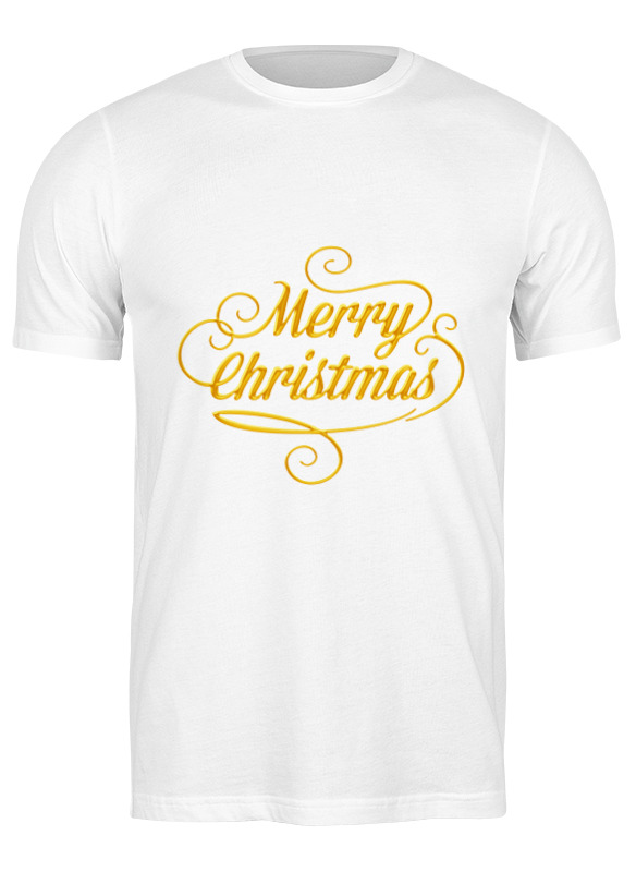 

Футболка мужская Printio Merry christmas белая S, Белый, Merry christmas