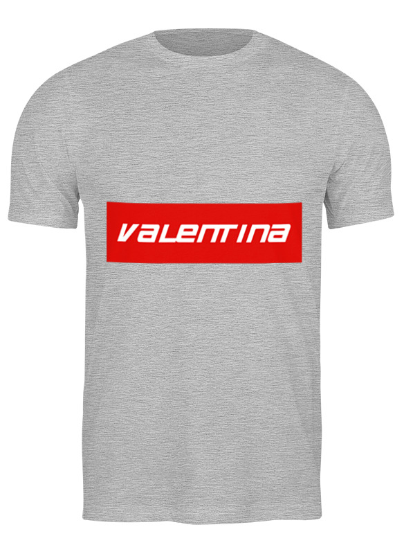

Футболка мужская Printio Valentina серая S, Серый, Valentina