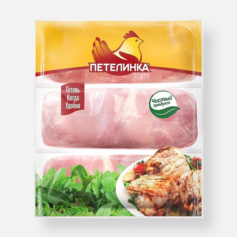 

Филе бедра цыплёнка-бройлера Петелинка охлаждённое, 3 порции, в вакууме, 700-800 г