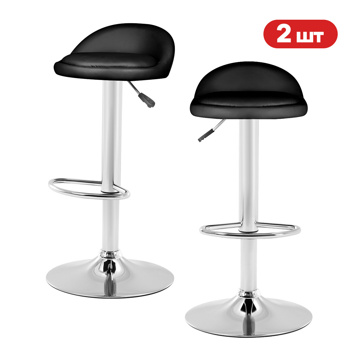 Комплект барных стульев Ergozen City 2 шт. черный