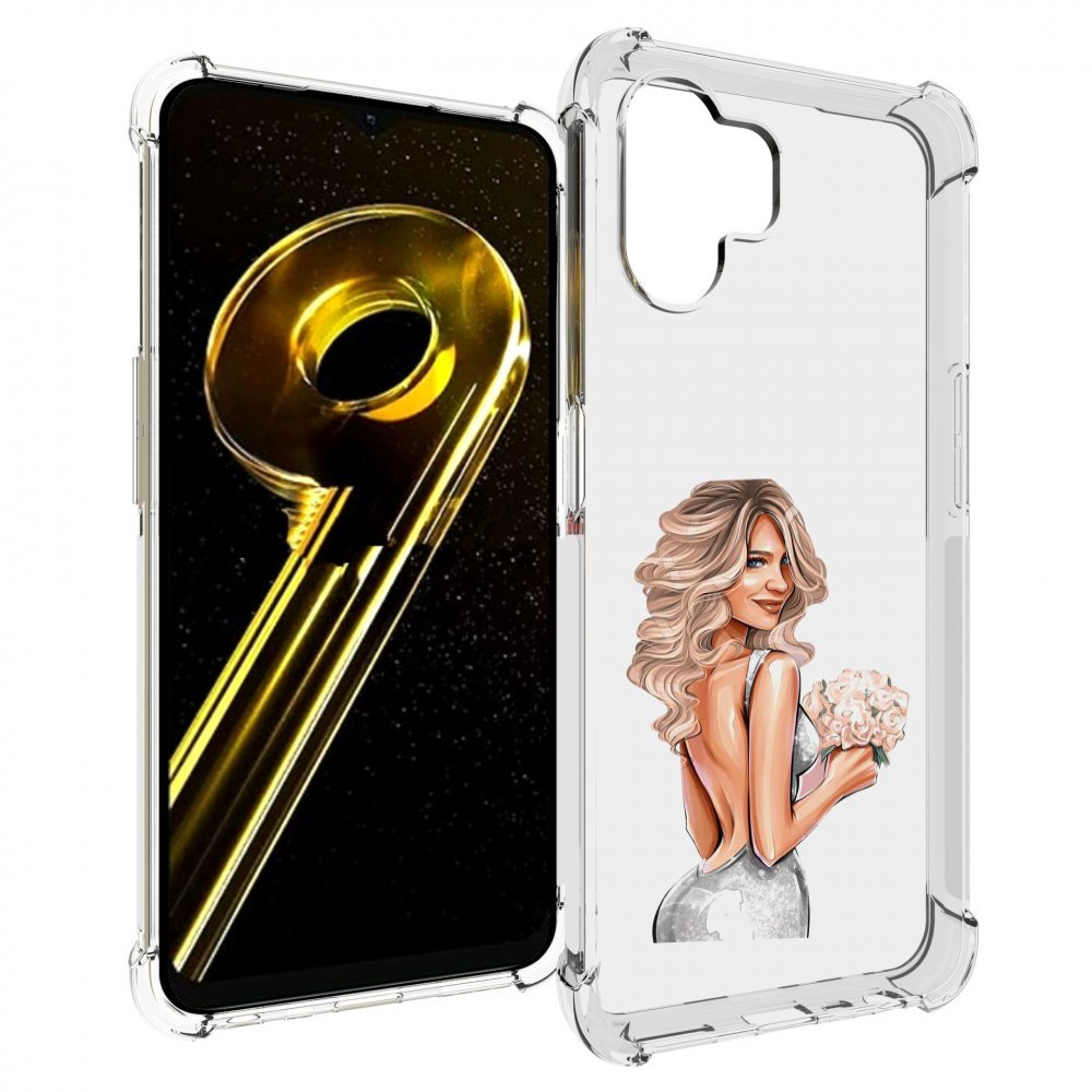 

Чехол бампер MyPads Роскошное-платье женский для Realme 10 5G пр..., Прозрачный, Tocco
