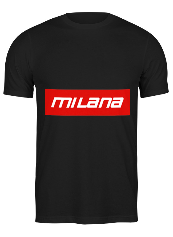 

Футболка мужская Printio Milana черная S, Черный, Milana