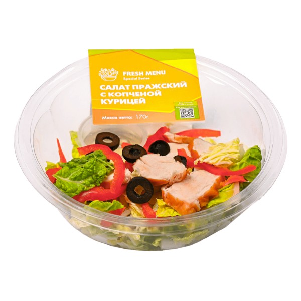 

Салат Магнолия Пражский с копченой курицей 170 г