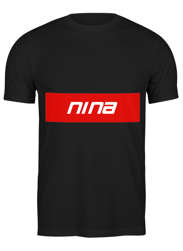 

Футболка мужская Printio Имя nina черная S, Черный, Имя nina