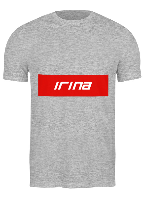 

Футболка мужская Printio Irina серая S, Серый, Irina