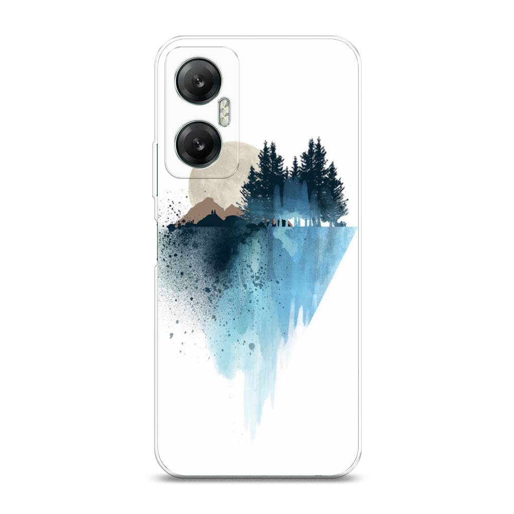 

Чехол Awog на Infinix HOT 20 5G "Горы 5", Голубой, 3103250-4