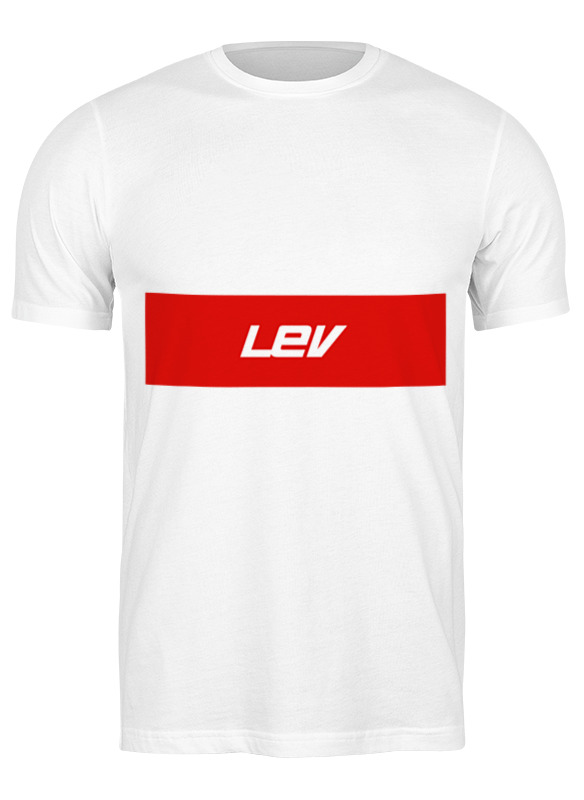 

Футболка мужская Printio Имя lev белая S, Белый, Имя lev