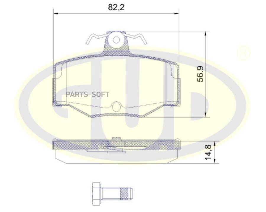 Колодки тормозные задние nissan primera 16-2020td 90-02almera n16 00-04 1339₽