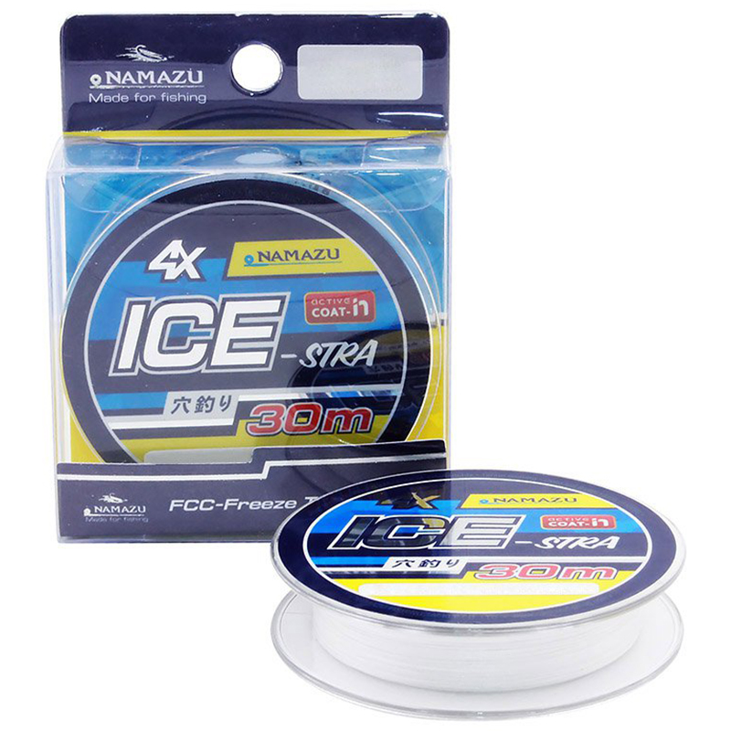 

Шнур плетёный Namazu Ice-Stra 4Х белый L 30 м D 0,14 мм (NIS30-0,14), Ice-Stra 4Х