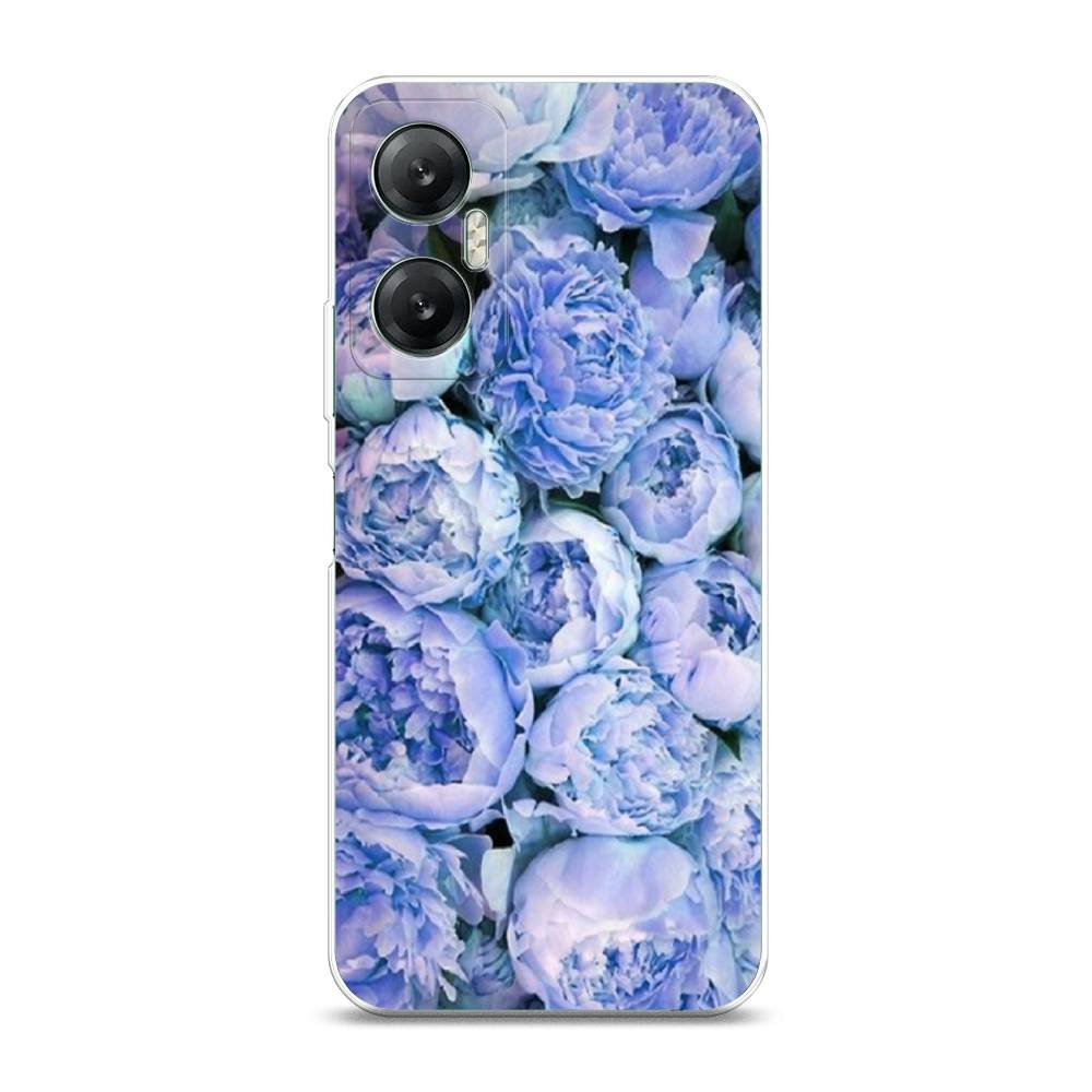 

Чехол Awog на Infinix HOT 20 5G "Пионы голубые", Голубой, 3103250-8