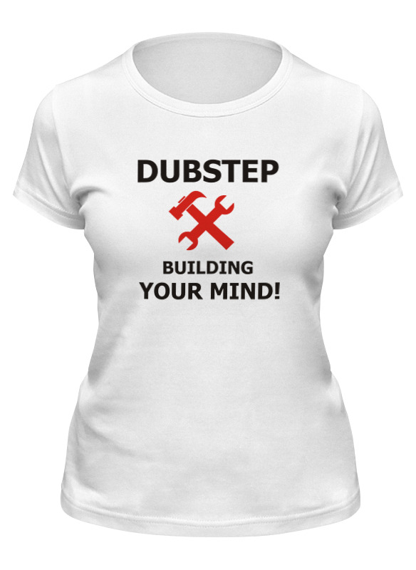 

Футболка женская Printio Dubstep building your mind белая S, Белый, Dubstep building your mind