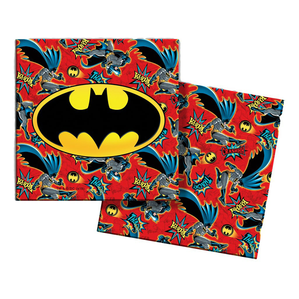 

Бумажные салфетки Batman красные 3 слоя 33 x 33 см 20 шт., Разноцветный, 92712932