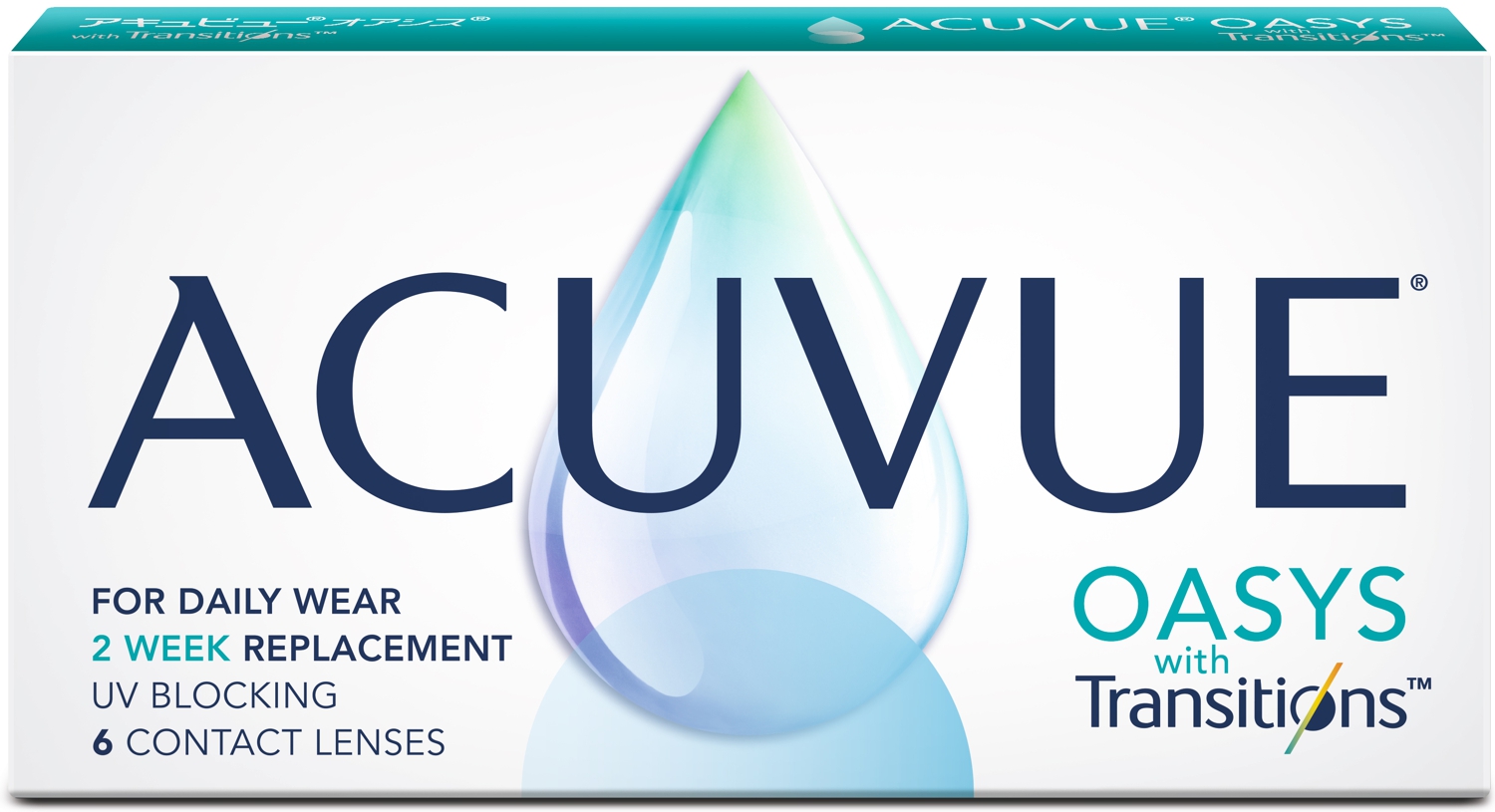 

Контактные линзы Acuvue Oasys with transitions 8.4, 6 шт. -6.50, Oasys with transitions 6 линз