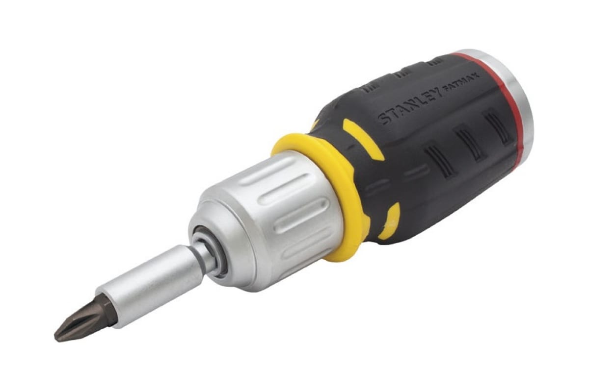 фото Отвертка с 6 вставками stanley fatmax stubby fmht0-62688