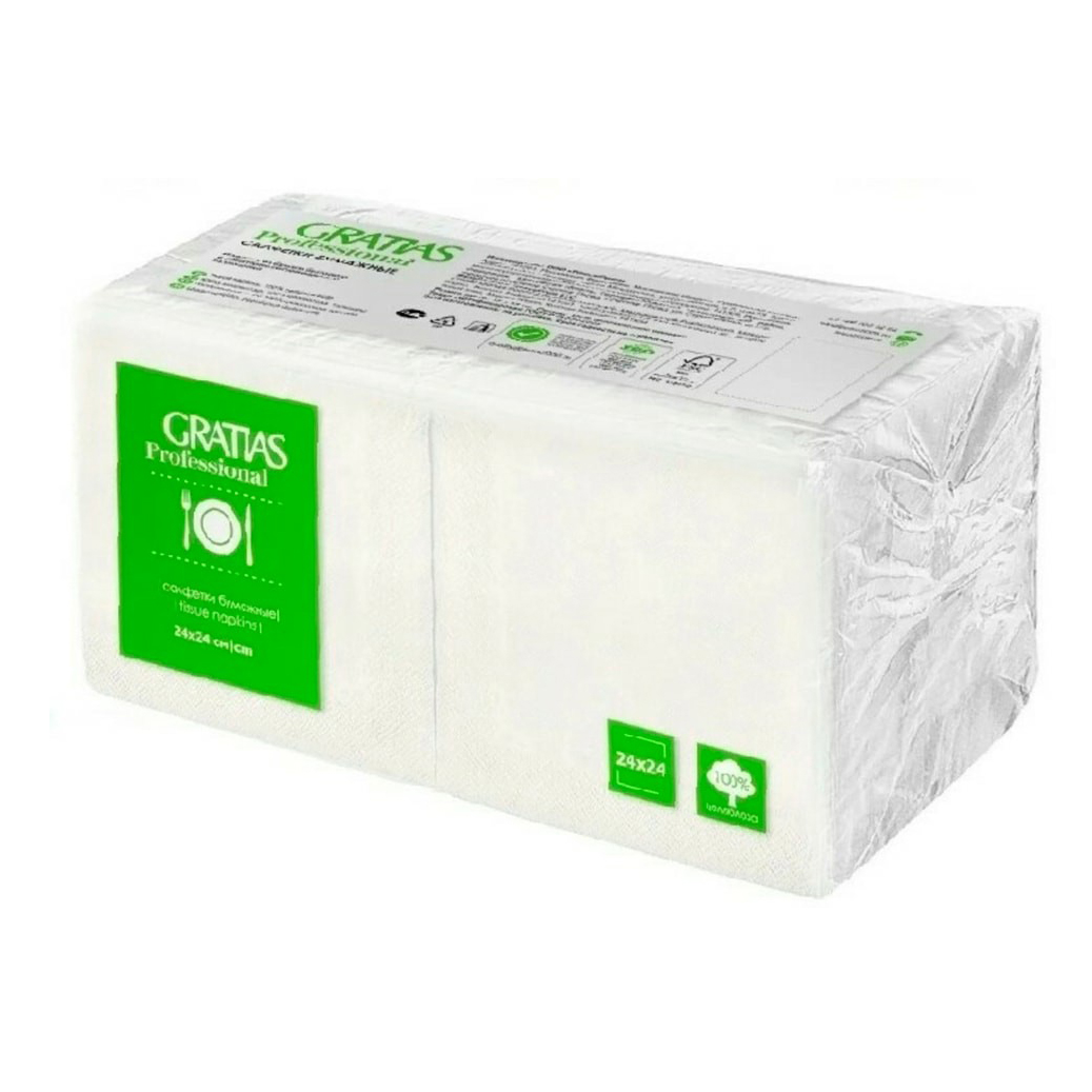 

Бумажные салфетки Gratias Professional 250 шт., Белый