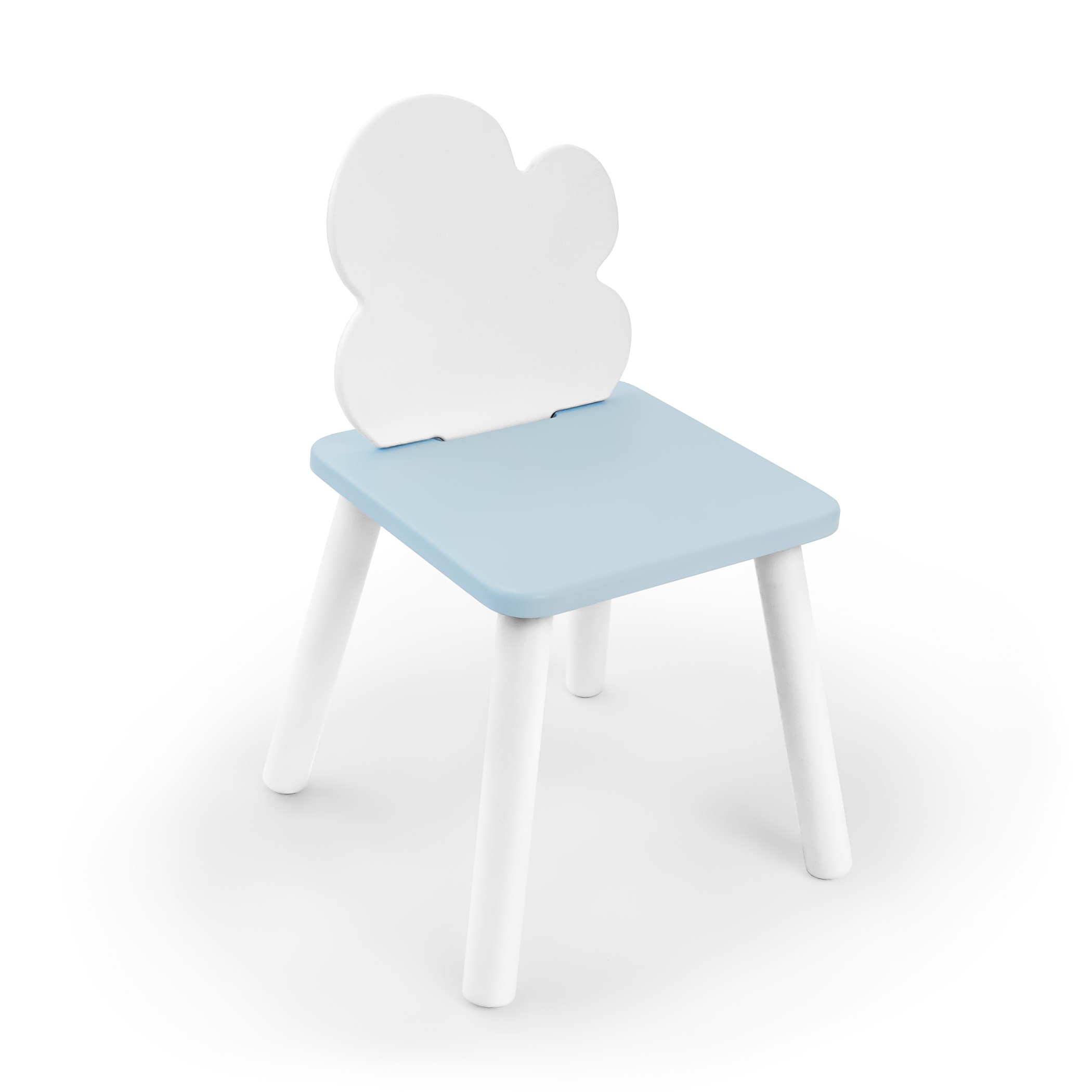 фото Детский стул rolti облачко (белый/голубой/белый, массив березы/мдф) 89474