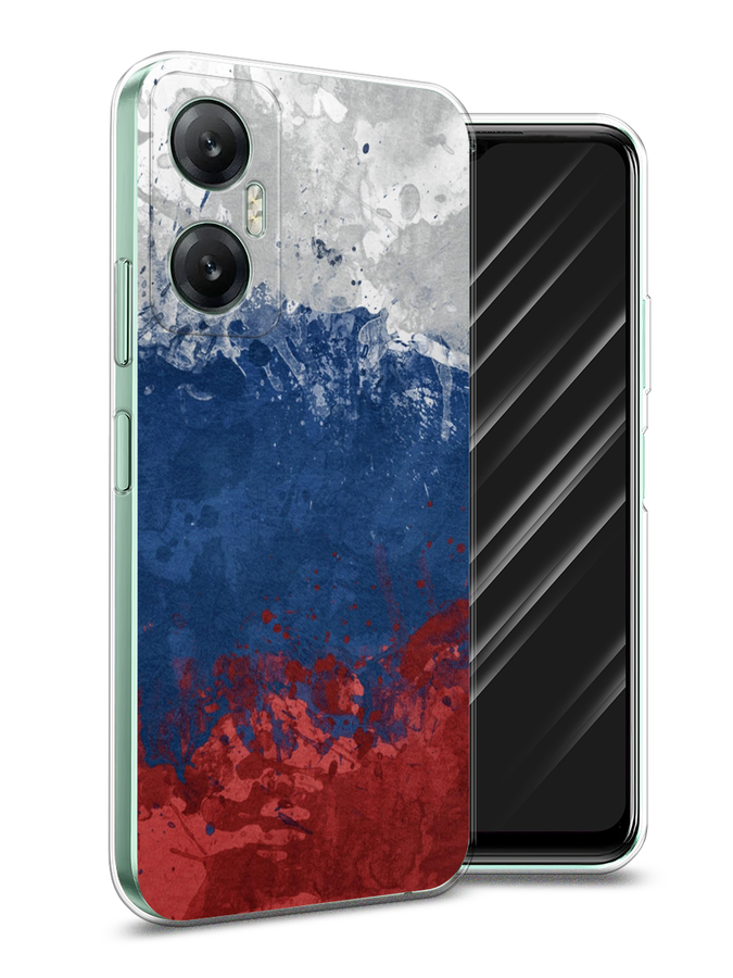 

Чехол Awog на Infinix HOT 20 5G "Флаг России неровный", Белый;синий;красный, 3103250-5