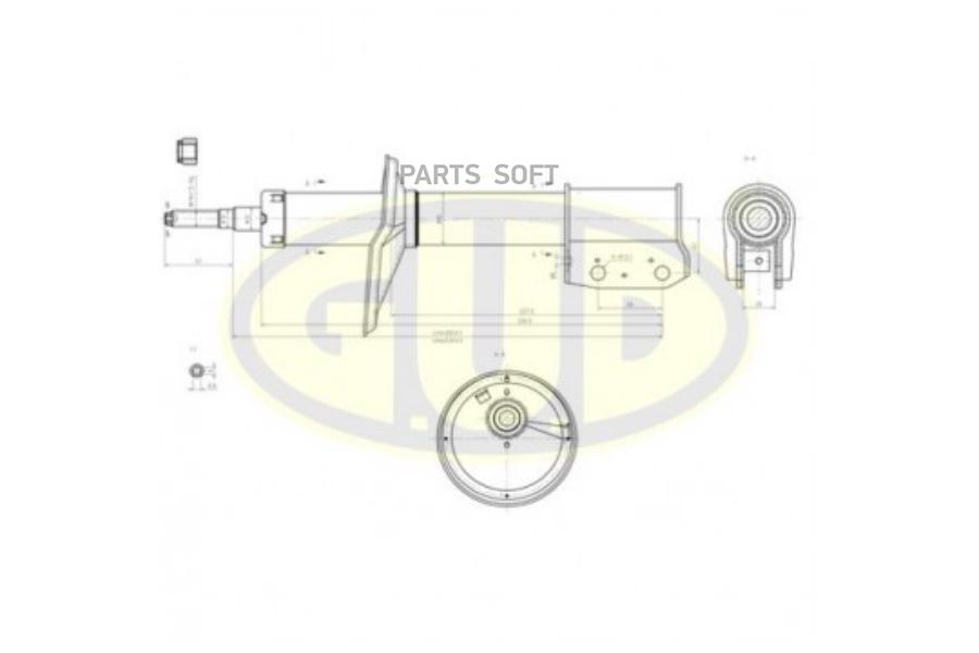 

GUD GSA333741 Амортизатор перед газовый renault/dacia logan 04- () 1шт