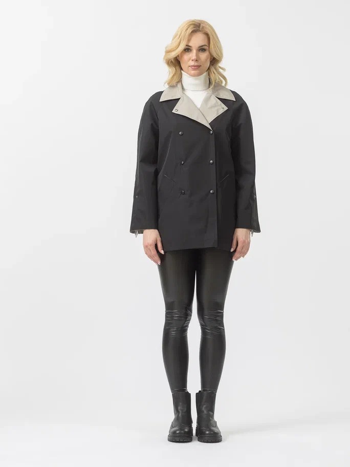 

Плащ женский Maritta 29-3016-52 черный 48 EU, 29-3016-52