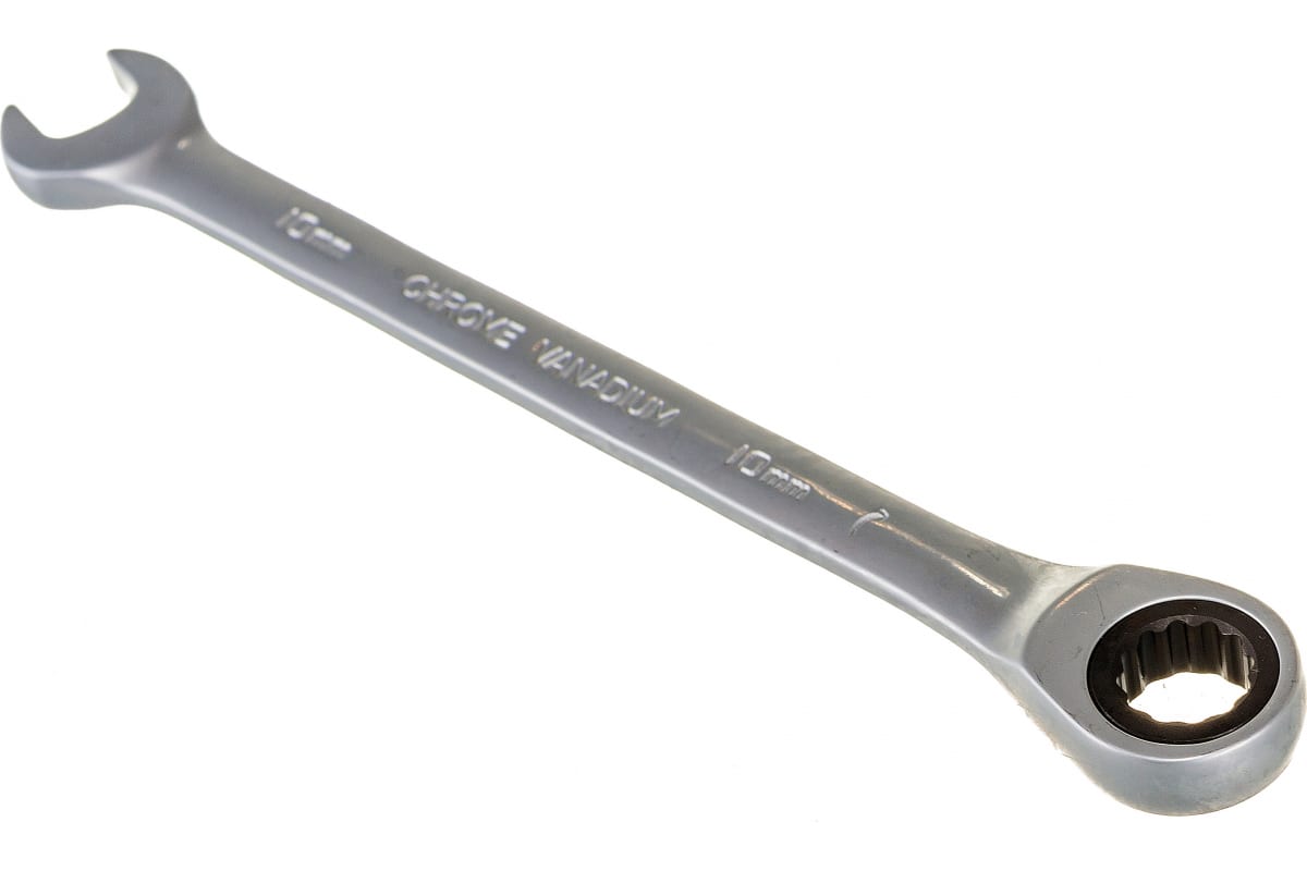 Ключ гаечный комбинированный трещоточный, 10 мм THORVIK CRW10 1шт комбинированный трещоточный короткий гаечный ключ thorvik