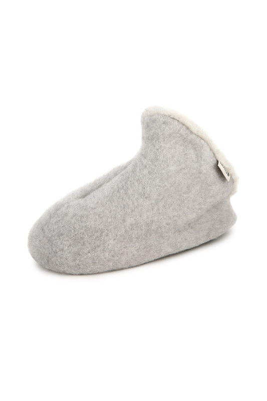 фото Домашние тапочки женские alwero slip on felted серые 45-46 ru