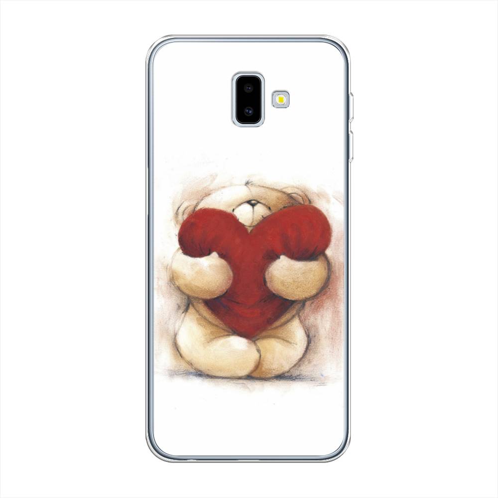 

Чехол Awog на Samsung Galaxy J6 Plus 2018 "Мишка с сердцем 1", Разноцветный, 26950-6